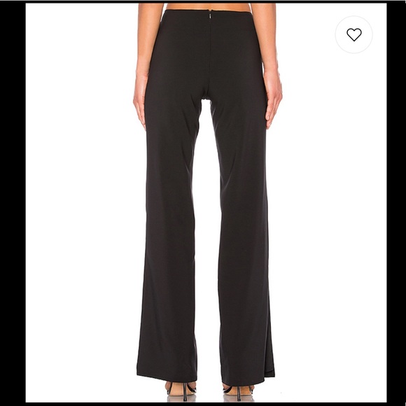 X Revolve Slash Pants in Black | Lovers + Friends - Picture 3 of 5